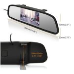 آینه مانیتور دار و دوربین دنده عقب برند یونیک آلارم - Image 4