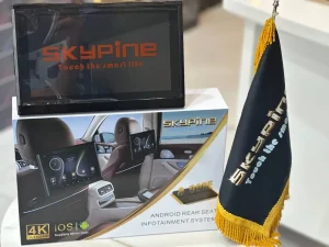 مانیتور پشت صندلی 4K برند اسکای پین رم 4/حافظه 64